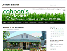 Tablet Screenshot of cohoonselevator.com